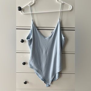 Gaze blue bodysuit, size large.